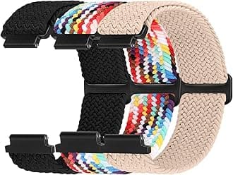 Braided Nylon Watch Bands Compatible with 16mm 18mm 19mm 20mm 22mm Watch Bands Quick Release Replacement Wristband, Adjustable Stretchy Straps Fabric Bands for Men Women