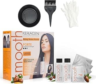 Keratin Hair Treatment | At-Home Professional Smoothing System with The 2-4% Salon-Strength Formula for Flawlessly Straight, Humidity-Proof 'Glass Hair' and Freedom from Daily Flat-Ironing