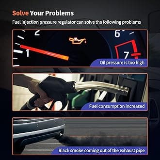 HiSport Fuel Injection Pressure Regulator - Kit with Clip and Snap Ring Replacecment for Buick for Cadillac for Chevrolet for GMC, 3.8BAR, Replaces 19236428, 2173299