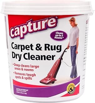 Capture Carpet Dry Cleaner Powder 2.5 Pound - Resolve Allergens Stain Smell Moisture from Rug Furniture Clothes and Fabric, Mold Pet Stains Odor Smoke and Allergies Too