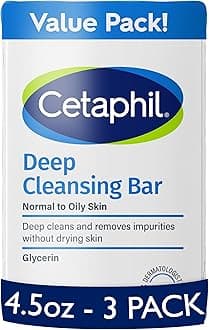 Deep Cleansing Face & Body Bar for All Skin Types (Pack of 3)
