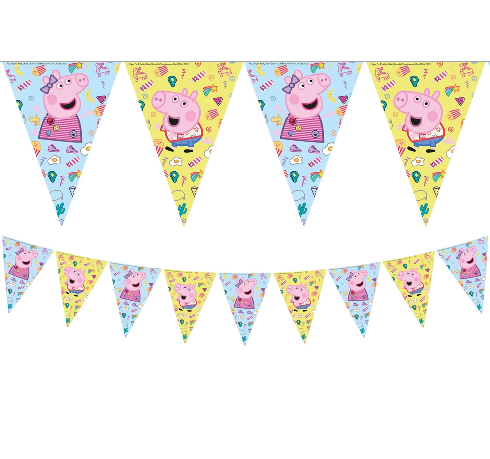 Peppa Pig Party Flag Banner