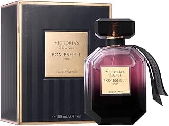 Victoria's Secret Bombshell Oud Eau de Parfum, Notes of Spice, Pink Saffron & Peony, Perfumes for Women (3.4 oz)