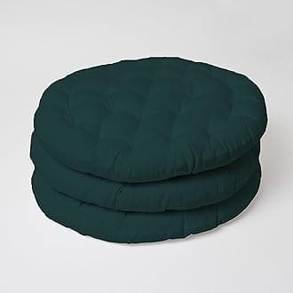 SKANDA FAB Premium Cotton Floor Seating Cushion | Luxurious Comfort & Microfiber Fill 60X60 CM Large Size for Meditation | Pooja | Living Room | Pets | Outdoor Botanical Green Pack of 3