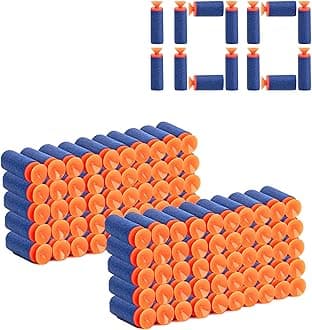 100 Blaster Darts for Foam Blasters, Pack Refill Bullets for Toys Guns, for Boys Party Favors