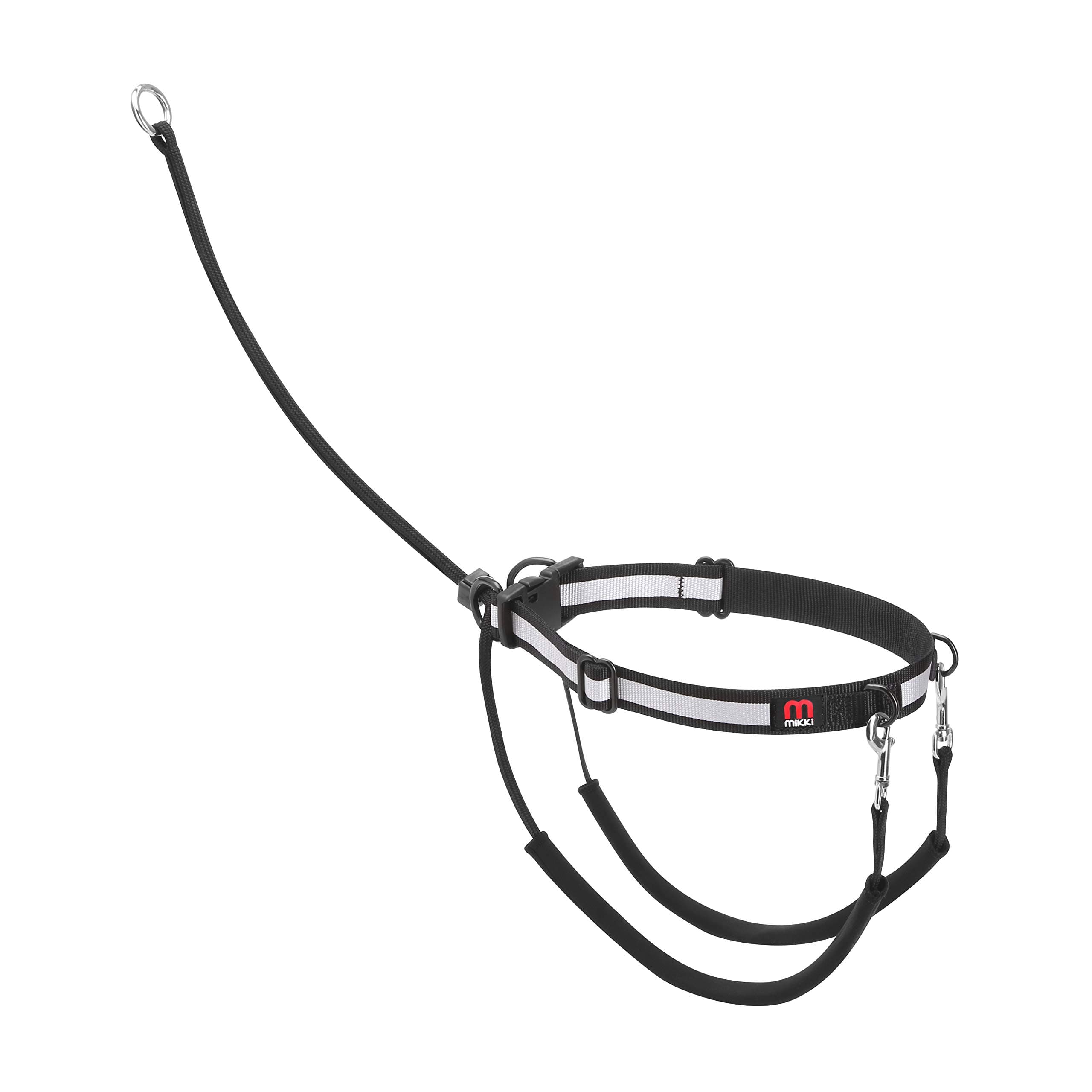 Mikki Dog, Puppy Anti Pull Harness Halter -No More Pulling, Tugging or Choking -Fit all Lead -XLarge,Black