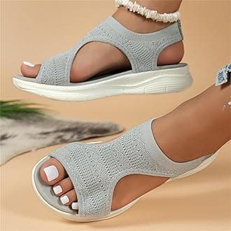 HEONSATI Orthopedic Sandals Women Arch Support Sandals for Women Casual Summer ​Soft & Comfortable Sandals Washable Slingback Orthopedic Slide Sport Sandals Mesh Upper Breathable Sandals Adjustable