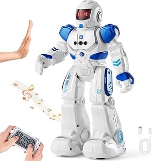 VEVOR RC Robot Toys for Kids, Gesture Sensing Programmable Remote Control Smart Robot, Interactive Walking Singing Dancing Robot for Age 3+ Year Old Boys Girls Birthday Gift Present
