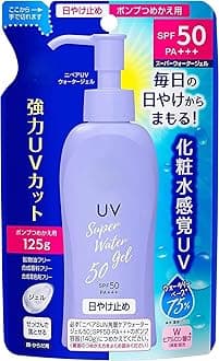 Konipl Japanese Sunscreen SPF 50/PA+++ Super Water Gel Sunscreen 4.22floz(125g) Refil Pack Of 2