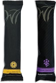 WT WHITE TOWEL SERVICES Moist Cotton - Lemon and Lavender (Case of 100)