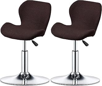 Bar Stool Cover Set of 2/4/6 Shell Back Adjustable Swivel Bar Stools Slipcover,Barstool Protector Covers for Dining Room Kitchen (Color : #6, Size : 2pcs)