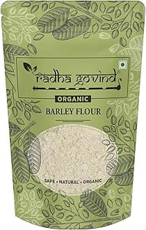 Radha Govind Organic Barley Flour/ Jau ka Atta 1000 Gram, Certified Organic