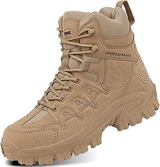 2021 Shoes Work Utility Footwear Military Tactical Mens Army Outdoor Sports Camping Hiking Work Combat Lace Up Breathable High Top Side Zipper Desert Leather Shoe Boots