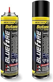 Butane Fuel Refill 10.56 fl oz (300 ml) Butane Canister Butane Refill for Torch Lighter Fluid Refill Canister Butane Torch Kitchen Cooking Blow Torch (2 cans)