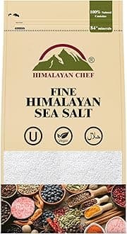 Himalayan Chef Sea Salt, All-Natural Fine Grain, 48-ounce sea Salt Bag, Non-Iodized, No Additives, Unrefined Mineral Salt for Daily Cooking & Seasoning