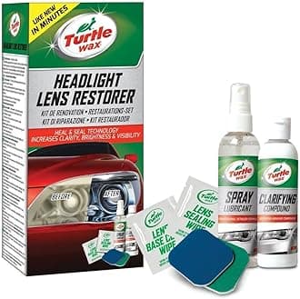 Turtle Wax Headlight Lens Restoration Cleaner Kit| Compatible for All Types of Vehicles