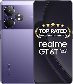 GT 6T 5G (Miracle Purple,8GB RAM+256GB Storage) | India's 1st 7+ Gen 3 Flagship Chipset | 1.5M + AnTuTu Score | 5500mAh+120W | The World's Brightest Flagship Display