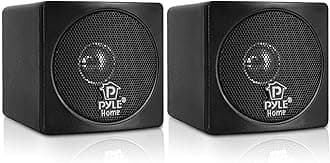 【Pyle 100W Max Mini Cube Full Range Speaker (Pair) 3" Bookshelf Speaker】Frequency Response: 90 Hz ~ 18 kHz Impedance: 8 ohms Size: 9.1 cm x 9.1 cm x 11.6 -cm Weight: 930g / 465g (1 piece).1 pair 1 year manufacturer warranty -PCB3 BK [Parallel Import] Item]