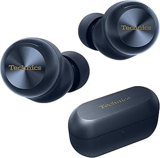 Reference Class Hi-Fi Wireless Earbuds,Dolby Atmos with Head Tracking,Adaptive Noise Cancelling,3 Device Multipoint, 10-hr Battery,Wireless Charging,Improved Fit -EAH-AZ100-A (Blue)