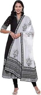 BIBA WOMEN PRINTED ANARKALI SALWAR KURTA DUPATTA
