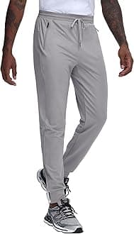 Regular/Tall Mens Athletic Joggers Lightweight Workout Running Gym Training Pants Tapered Sweatpant