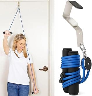 Shoulder Pulley by Vive - Over Door Rehab Exerciser for Rotator Cuff - Home Cable Arm Rehabilitation Exercise System for Frozen Shoulder, Physical Therapy, Flexibility, Range of Motion and Stretching.