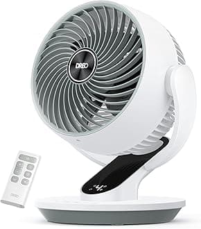- Oscillating Fan for Bedroom, 13 Inch Quiet Table Fans for Home Whole Room, 75ft Powerful Airflow, Desk Air Circulator Fan with Remote, 120° Adjustable Tilt, 4 Speeds, 8H Timer, for Office Desktop