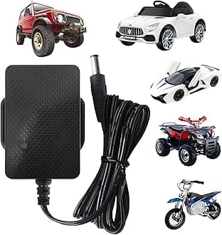 12V Battery Charger for Kids Quad Bikes-12Volt 1000mA Chargers for Ride on Toys Car-Universal Power Adapter for Childs Electric Car Suit for Motorbike SUV Sports Car ATV Scooter (12V Charger)