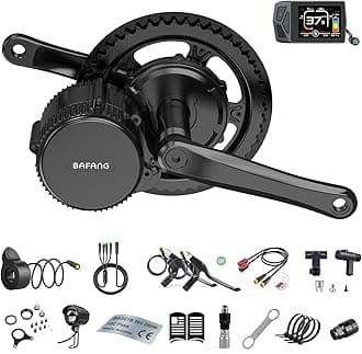 250W Mid Drive Kit - Upgraded BBS01B 36V Electric Bike Conversion Kit with EKD01 Display & 44T Chainring, Brushless Geared 8Fun BBS01 Ebike Kit for 68mm Bottom Bracket, G340
