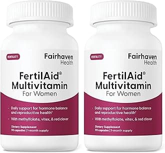 FertilAid for Women | Prenatal Vitamin Fertility Supplements for Women | Conception for Her with Vitex and Folate | Support Cycle Regularity and Ovulation* | 180 Capsules