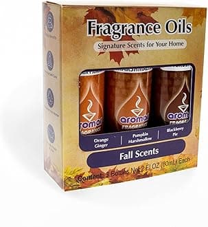 AROMAR Premium Fragrance Oil, 2oz Bottle 3 Pack Long Lasting Aromatic Scent, Fresh and Revitalizing Aromatherapy for Living Room, Bedroom, and Kitchen 2oz