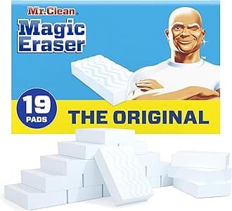 Mr. Clean Original Magic Eraser - Almohadillas para Orejas de Limpieza con Durafoam, 19 Unidades