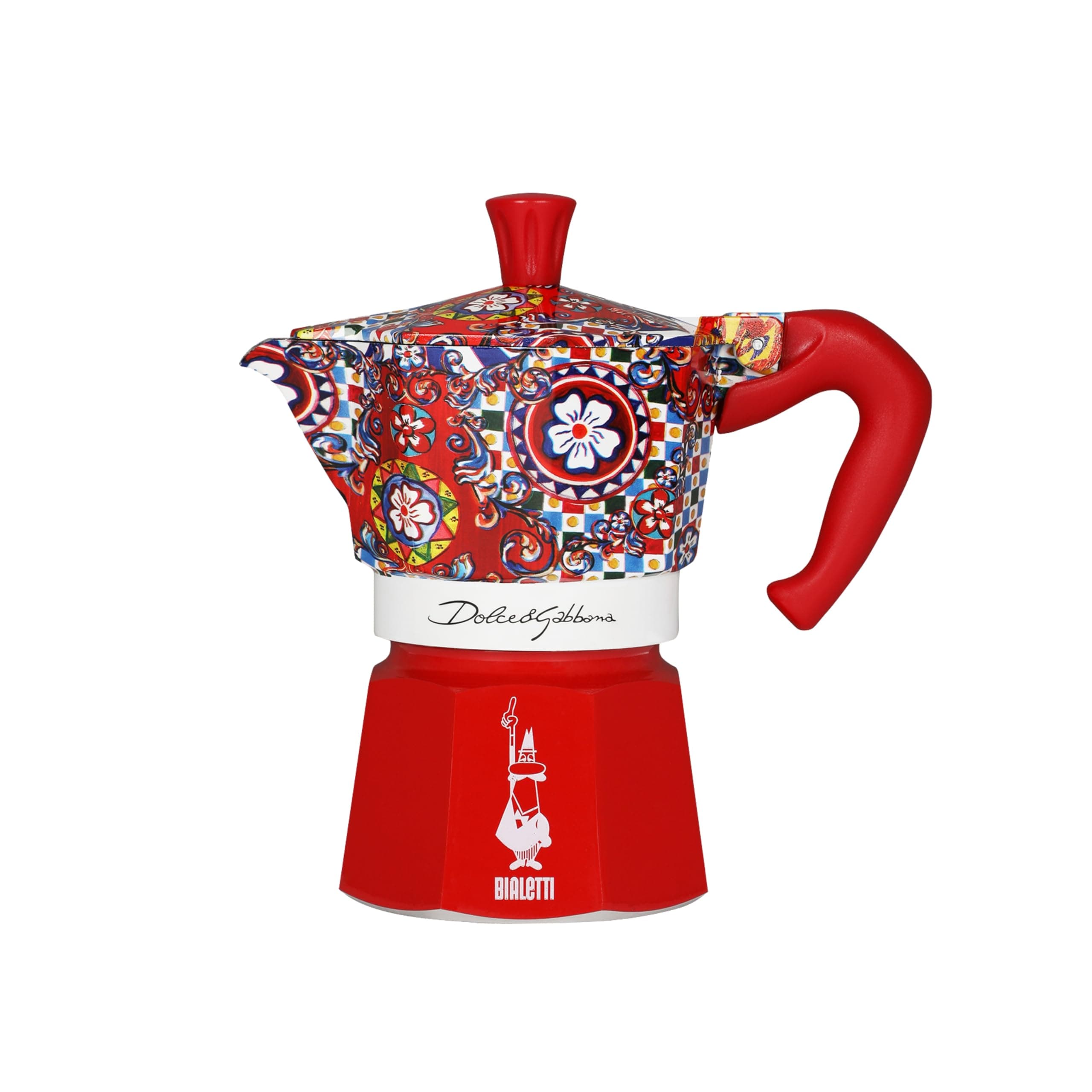 Bialetti Dolce & Gabbana Moka Express for 3 Cups, Direct Flame Type (Coffeemaker, Espresso Maker, Makinetta)