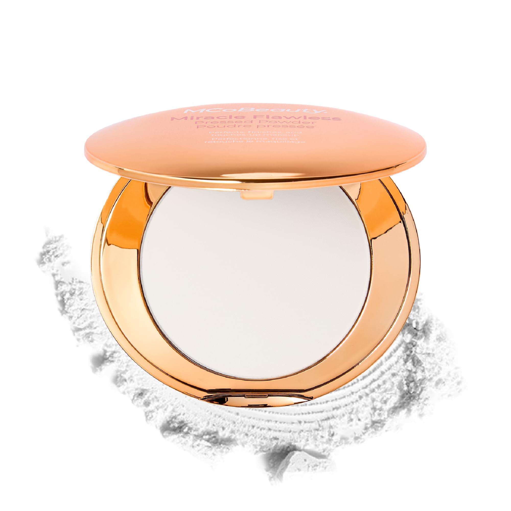 Miracle Flawless Pressed Powder - Translucent - Compact Setting Powder with Rose Flower Extract and Sweet Almond Oil - Helps Finish and Refine the Look of Makeup