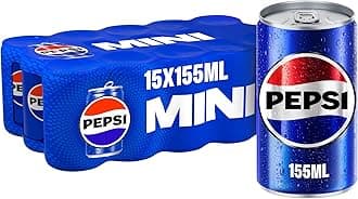 Pepsi Pepsi, Carbonated Soft Drink, Mini Cans, 155 ml Pack Of 15