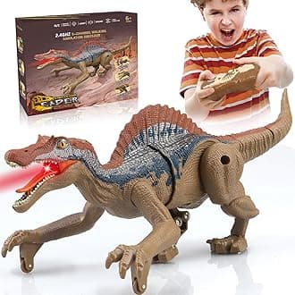 Remote Control Dinosaur Toys for 3 4 5 6 7 8 Years Old, Dinosaurs for Boys Age 4-7, Velociraptor Toy, RC Dinosaurs, Robot Dinosaur Toys for Kids 5-7, Toy for 3 4 5 6 7 8 Years Old Boys