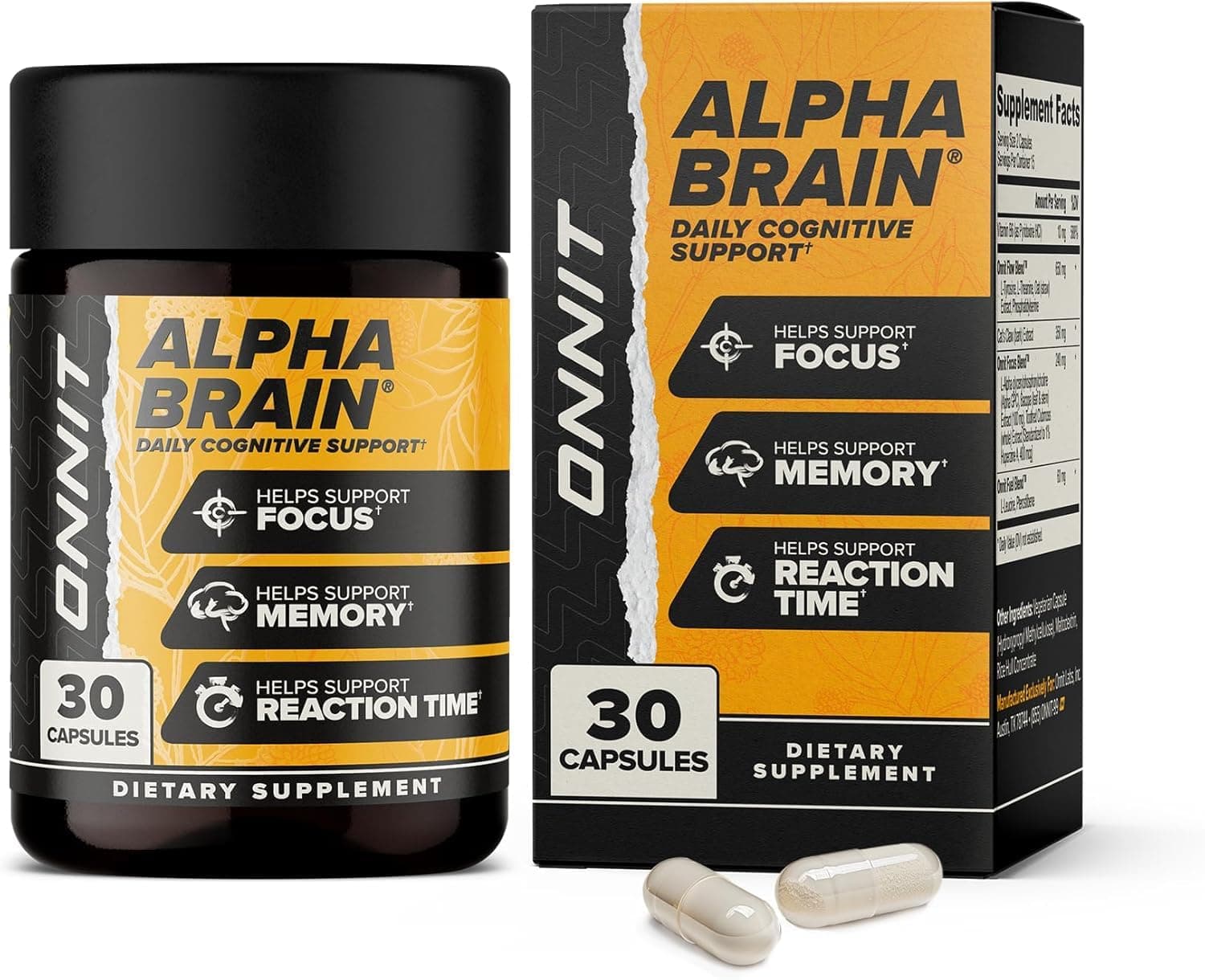Onnit Labs Alpha Brain 30 Capsules