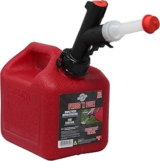 Garage Boss GB310 Press 'N Pour 1 Gallon Gas Can, Red