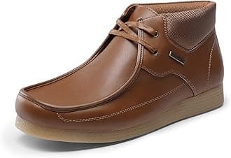 Bruno MarcMen's Classic Chukka Boots Casual Water Repellent Lace Up Ankle Boots