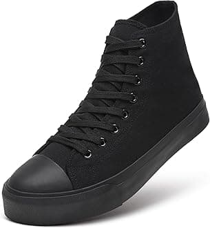 ZGR Men’s High Top Canvas Sneakers Lace Up Classic Casual Walking Shoes