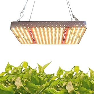 Plant Grow Light for Indoor Plants, LED Full Spectrum Grow Lights with On/Off Switch, Growing Light with Lamp Connection Function for Indoor Plants/Greenhouse/cannabls/Seedi Starting