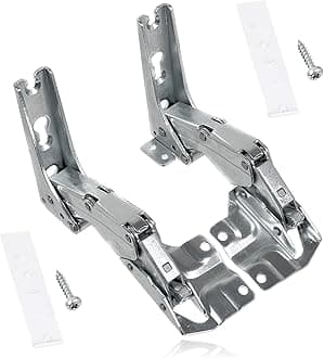 SPARES2GO Integrated Door Hinges Fits Hettich Type Fridge Freezer Set (Left & Right Hinges with Codes: 3306 3702 3307 3703 5.0 41.5)
