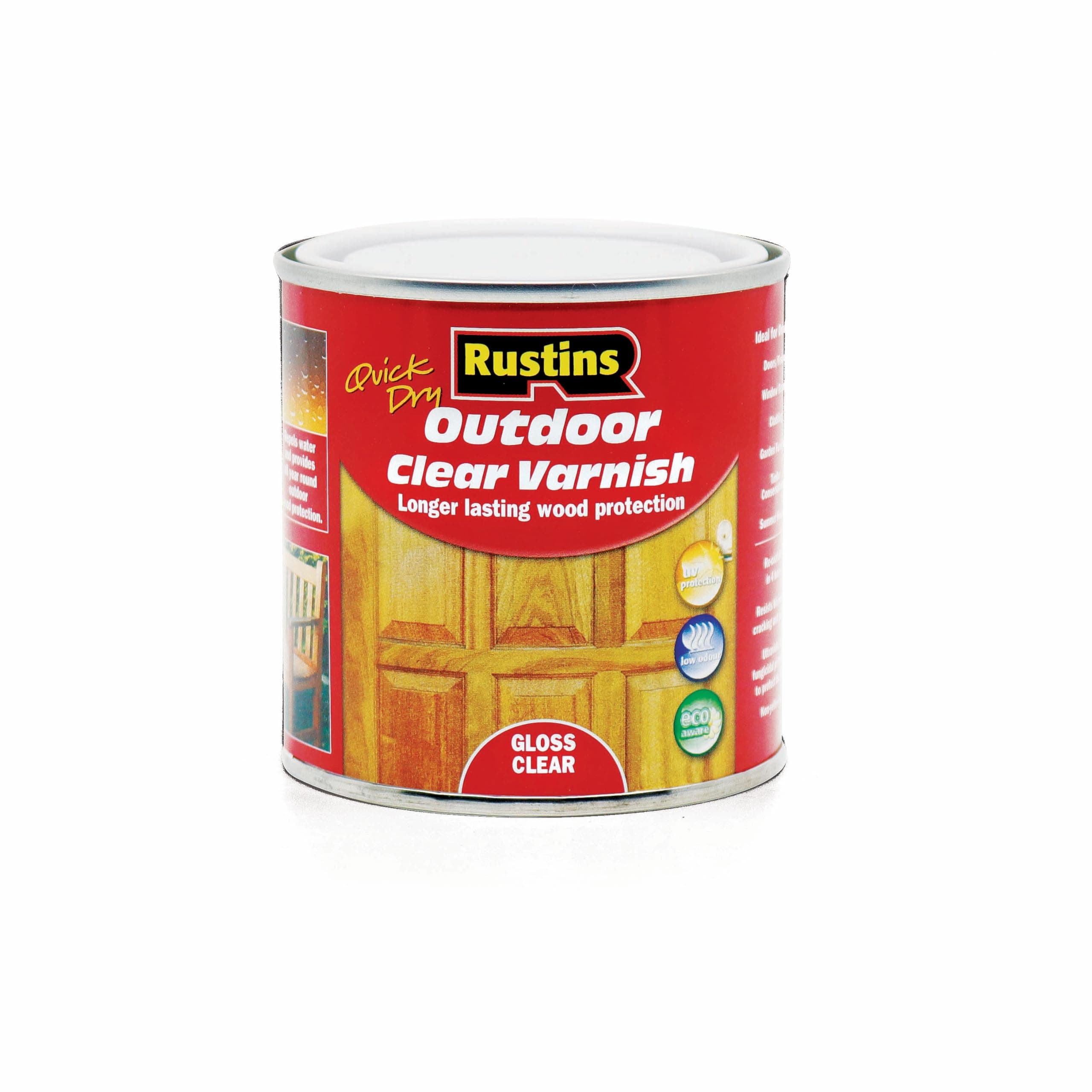 Rustins Quick Dry Outdoor Clear Varnish 250ml Gloss