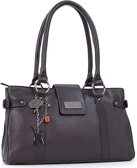 Catwalk Collection HandbagsWomen's Leather Top Handle/Shoulder Bag - MARTINA