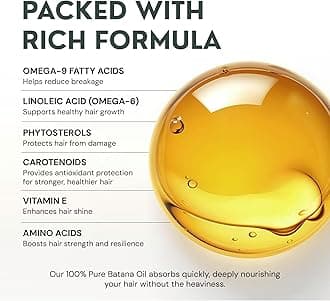 Batana Oil for Hair Growth Dr Sebi Organic - 4oz Cold Pressed Batana Oil Liquid All Natural Hair Growth Oil, Batana Oil for Skin 100% Pure Batana Oil Leave In Conditioner-Made in Honduras