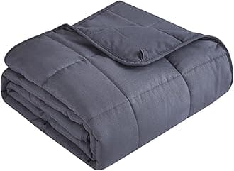 Topcee Weighted Blanket (17lbs 60"x80" Queen Size) Cooling Breathable Heavy Blanket Microfiber Material with Glass Beads Big Blanket for Adult All-Season Summer Fall Winter Soft Thick Comfort Blanket