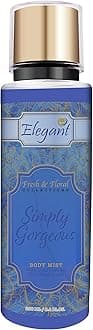 Elegant Simply Gorgeous Body Mist Spray – 250ML – Fine Perfumed Fragrance Mist | Aromatic, Long-Lasting Premium Scent, 8.45 fl. Oz.