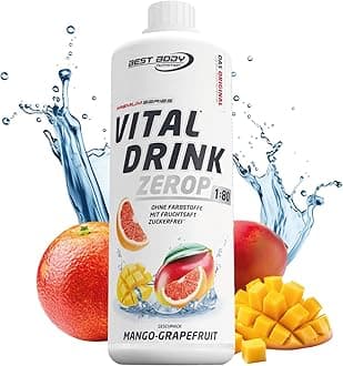 Best Body Nutrition Vital Drink, 1000 ml Flasche (Mango-Grapefruit)