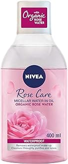 Face Micellar Water, Makeup Remover, Rose Care with Organic Rose, All Skin Types, 400ml