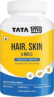 Hair, Skin & Nails Supreme Biotin Capsule with Collagen, Zinc, Iron and Vitamin B, For Men & Women, Pack of 60